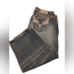 Vigoss Women's  Capris with Embroidered Pocket